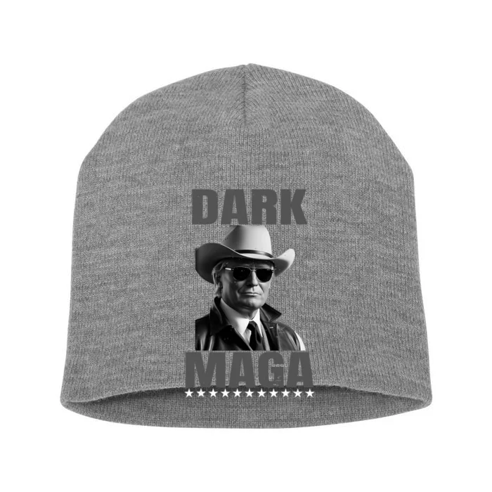 New! Funny Western Trump 2024 Dark Maga Dark Maga Short Acrylic Beanie