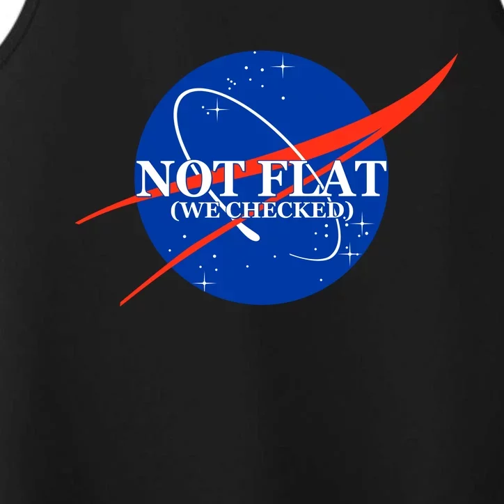 Not Flat We Checked Nasa Anti Flat Earth Performance Tank