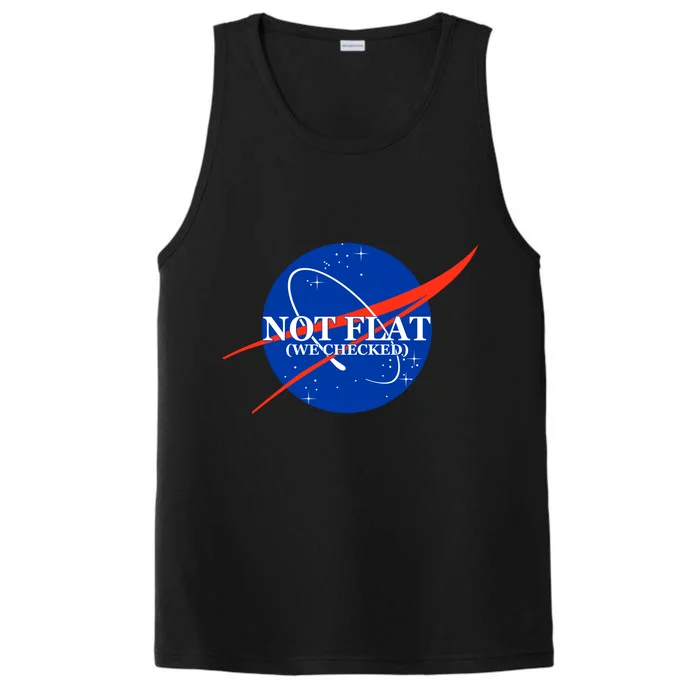 Not Flat We Checked Nasa Anti Flat Earth Performance Tank