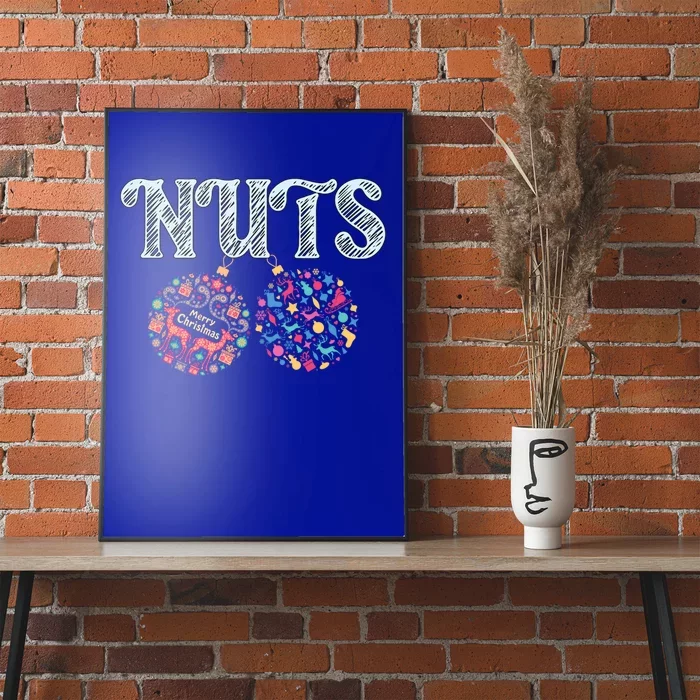 Nuts Funny Xmas Chestnuts Matching Couples Christmas Chest Cool Gift Poster