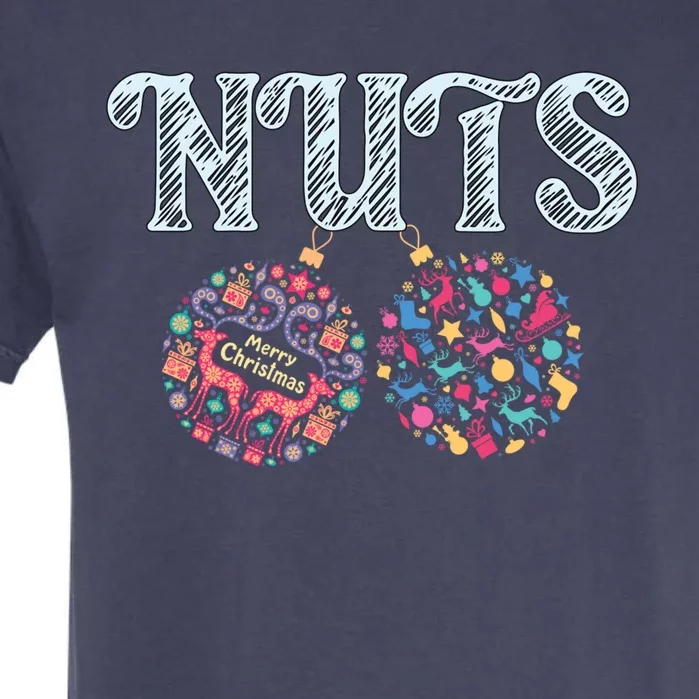 Nuts Funny Xmas Chestnuts Matching Couples Christmas Chest Cool Gift Garment-Dyed Heavyweight T-Shirt