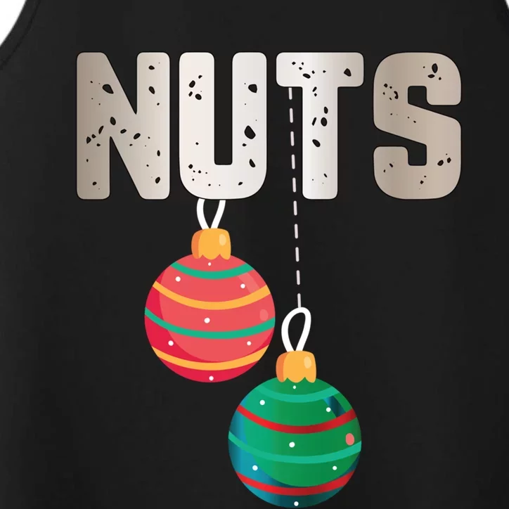 Nuts Funny Xmas Chestnuts Matching Couples Christmas Chest Cute Gift Performance Tank