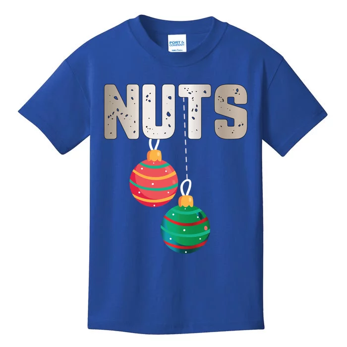 Nuts Funny Xmas Chestnuts Matching Couples Christmas Chest Cute Gift Kids T-Shirt