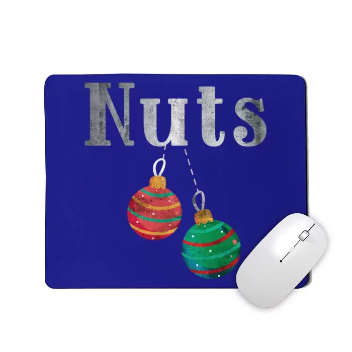 Nuts Funny Xmas Chestnuts Matching Couples Christmas Chest Great Gift Mousepad