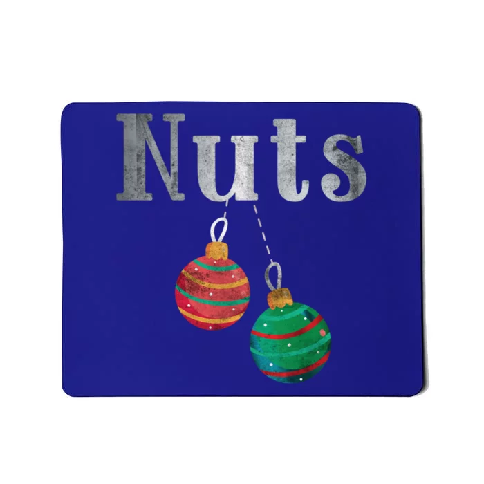 Nuts Funny Xmas Chestnuts Matching Couples Christmas Chest Great Gift Mousepad