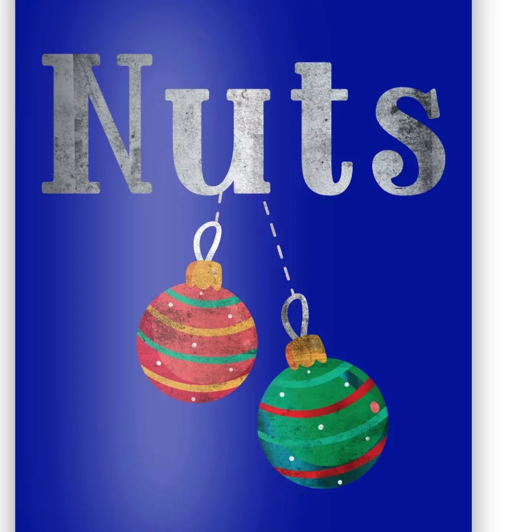 Nuts Funny Xmas Chestnuts Matching Couples Christmas Chest Great Gift Poster