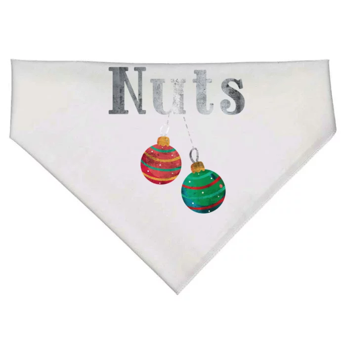 Nuts Funny Xmas Chestnuts Matching Couples Christmas Chest Great Gift USA-Made Doggie Bandana