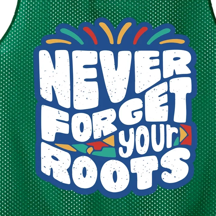 Never Forget Your Roots Black History Month Mesh Reversible Basketball Jersey Tank