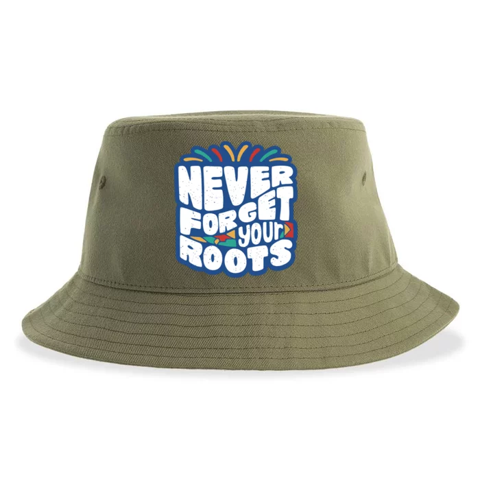 Never Forget Your Roots Black History Month Sustainable Bucket Hat