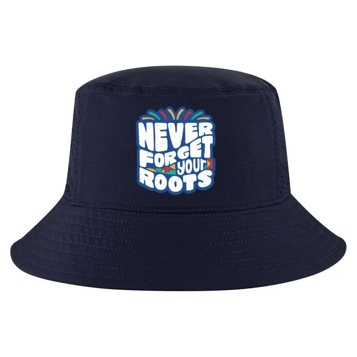 Never Forget Your Roots Black History Month Cool Comfort Performance Bucket Hat