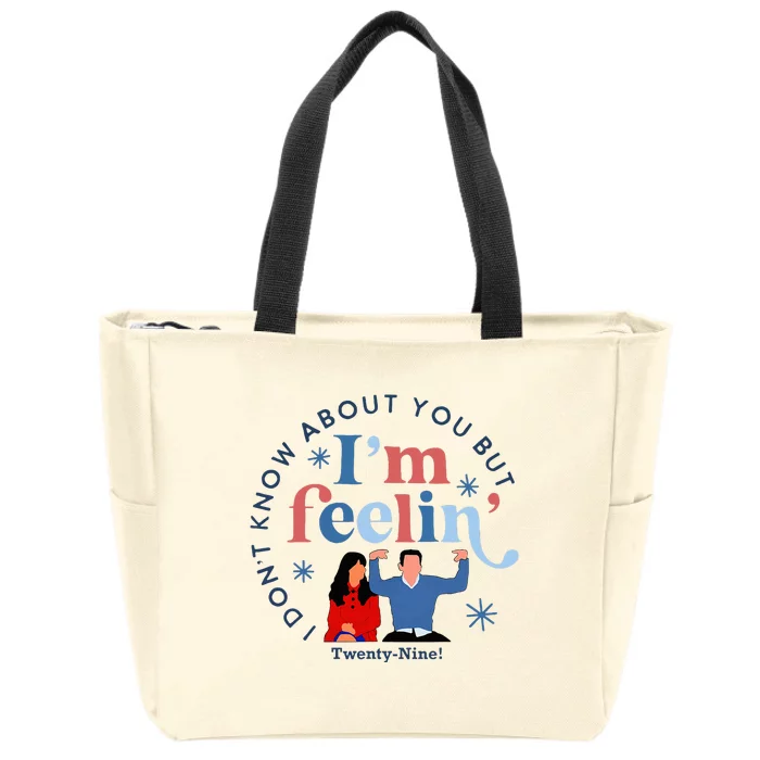 New Girl 29 IM Feelin Twenty Nine Happy Birthday 29th Zip Tote Bag