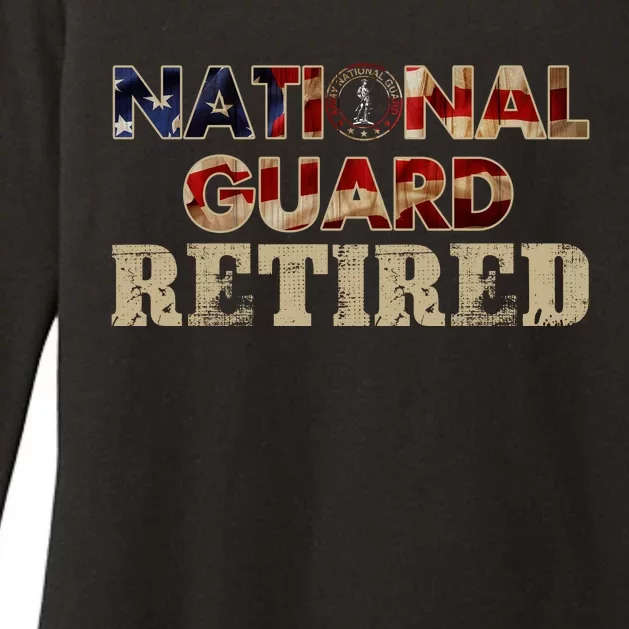 National Guard American Flag Proud Patriotic Womens CVC Long Sleeve Shirt