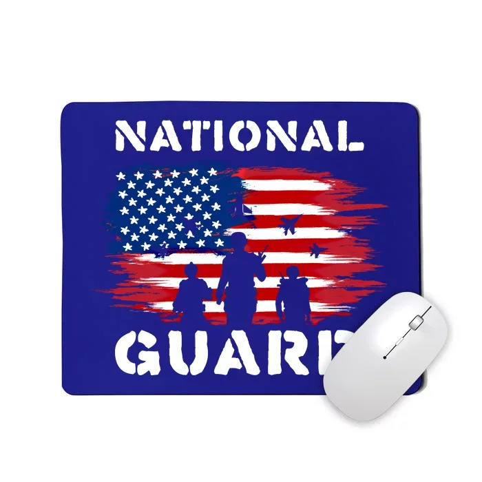 National Guard American Flag Proud Patriotic Gift Mousepad