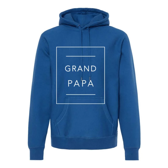 New Grandpa Announcet Tee Papa Promoted To Grandpa Gift Premium Hoodie