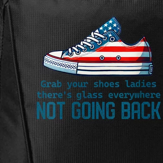 Not Going Back Glass Ceiling Shoe Kamala Harris City Backpack