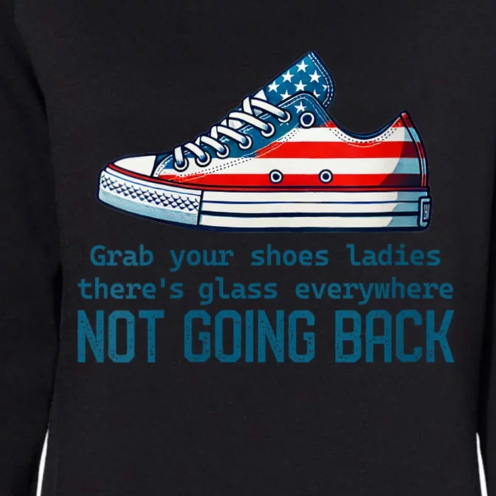 Not Going Back Glass Ceiling Shoe Kamala Harris Womens California Wash Sweatshirt