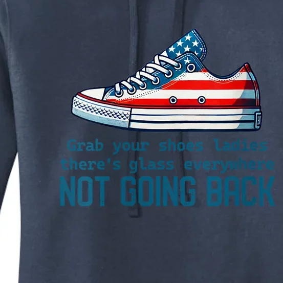 Not Going Back Glass Ceiling Shoe Kamala Harris Women's Pullover Hoodie