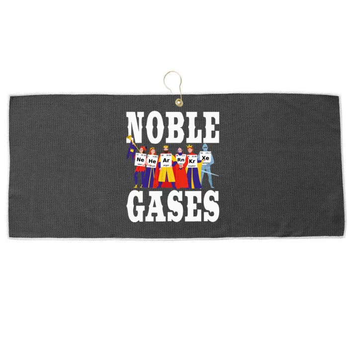 Noble Gases Chemistry Humor Science Teacher Periodic Table Large Microfiber Waffle Golf Towel