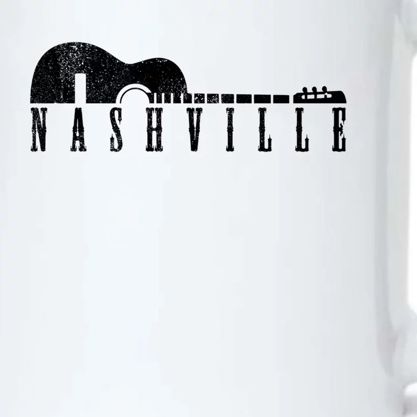 Nashville Guitar Cool Gift Tennessee Country Music City Souvenir Gift Black Color Changing Mug