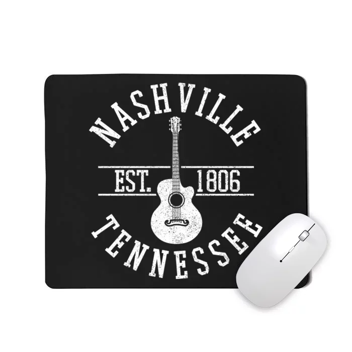 Nashville Gift Country Music City Guitar Gift Mousepad