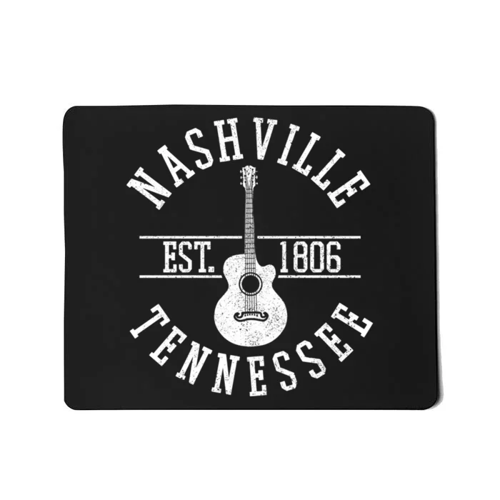 Nashville Gift Country Music City Guitar Gift Mousepad