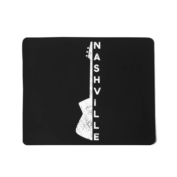 Nashville Guitar Country Music Lovers Gifts For Fathers Day Mousepad