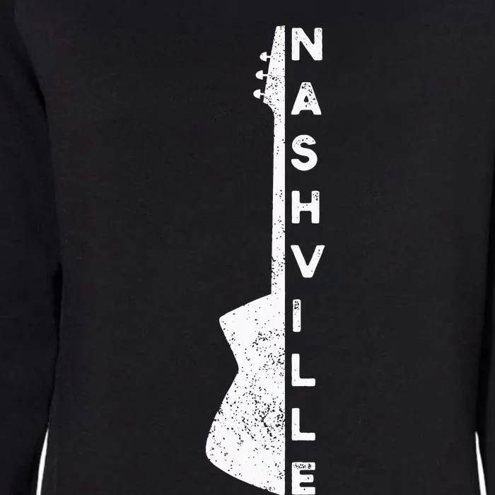 Nashville Guitar Country Music Lovers Gifts For Fathers Day Womens California Wash Sweatshirt