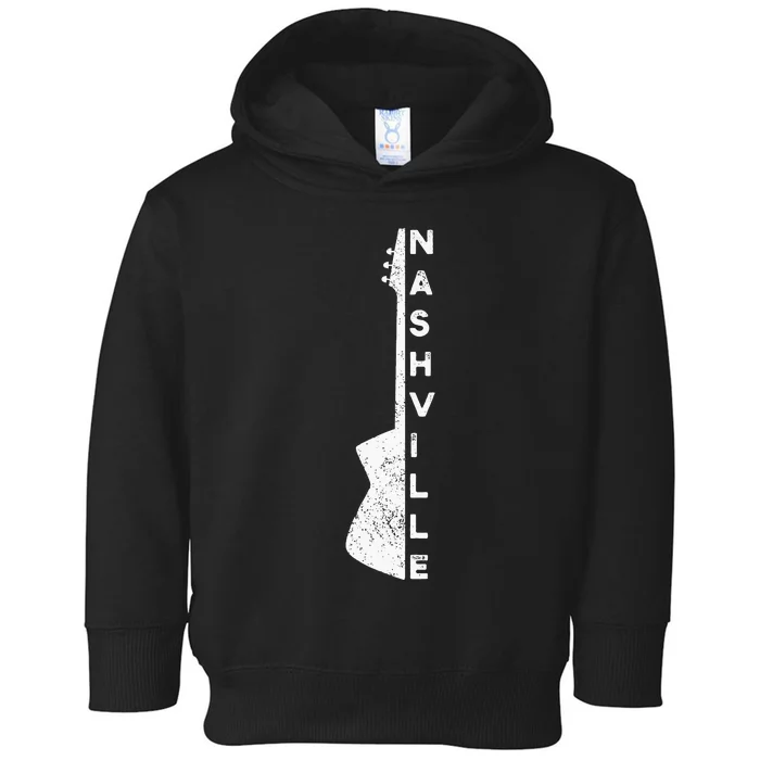 Nashville Guitar Country Music Lovers Gifts For Fathers Day Toddler Hoodie