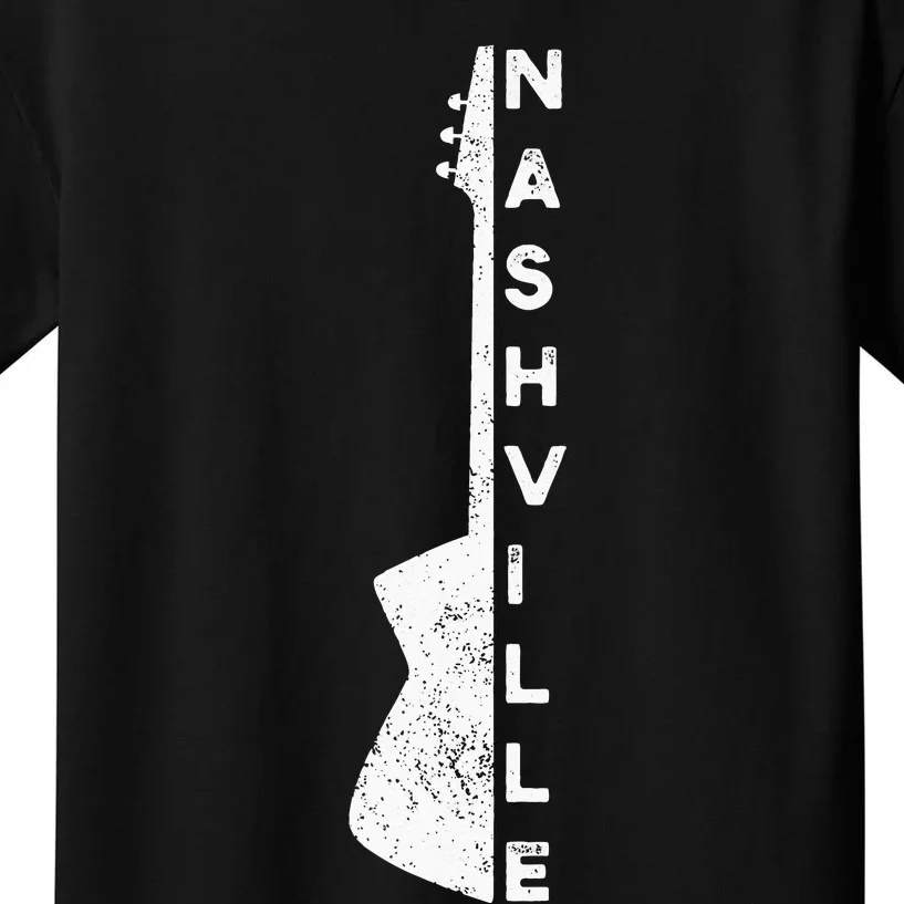 Nashville Guitar Country Music Lovers Gifts For Fathers Day Kids T-Shirt