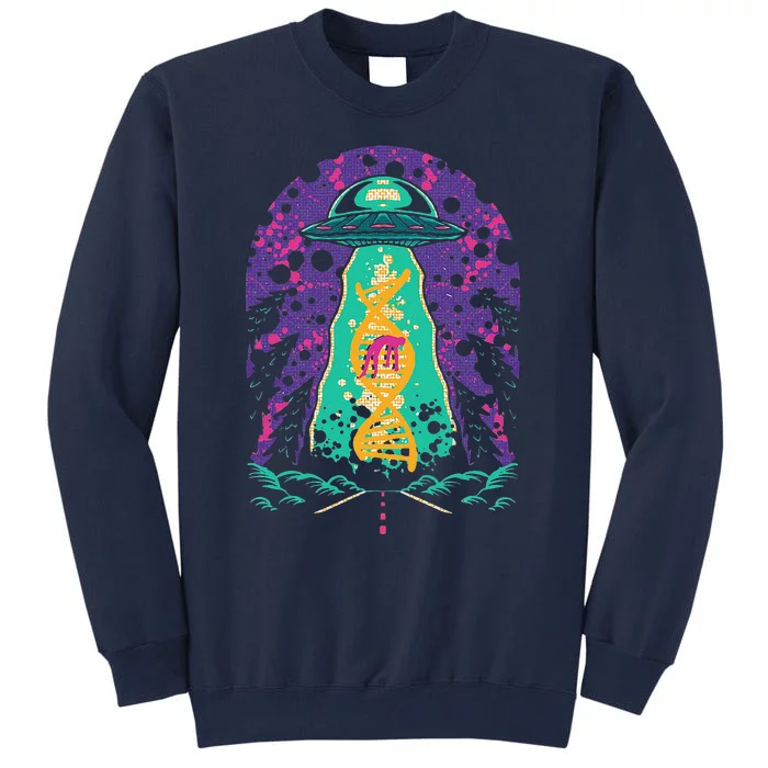 National Genetic DNA Day UFO Believe Woman Tall Sweatshirt