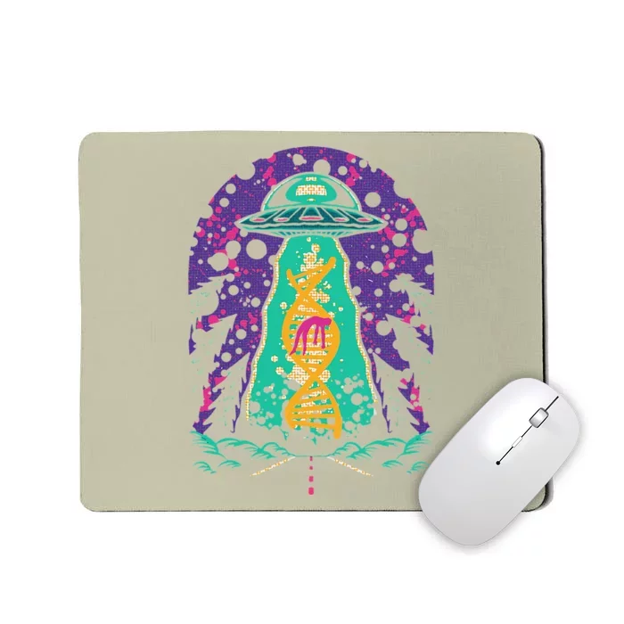 National Genetic DNA Day UFO Believe Woman Mousepad