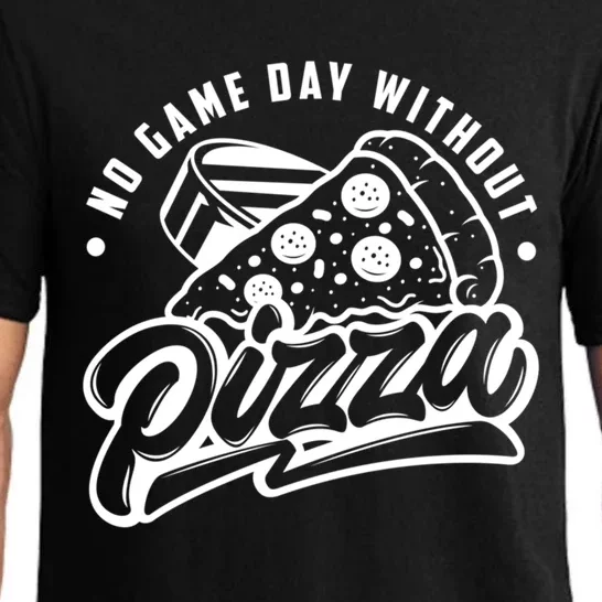 No Game Day Without Pizza Hockey Fan Great Gift Pajama Set