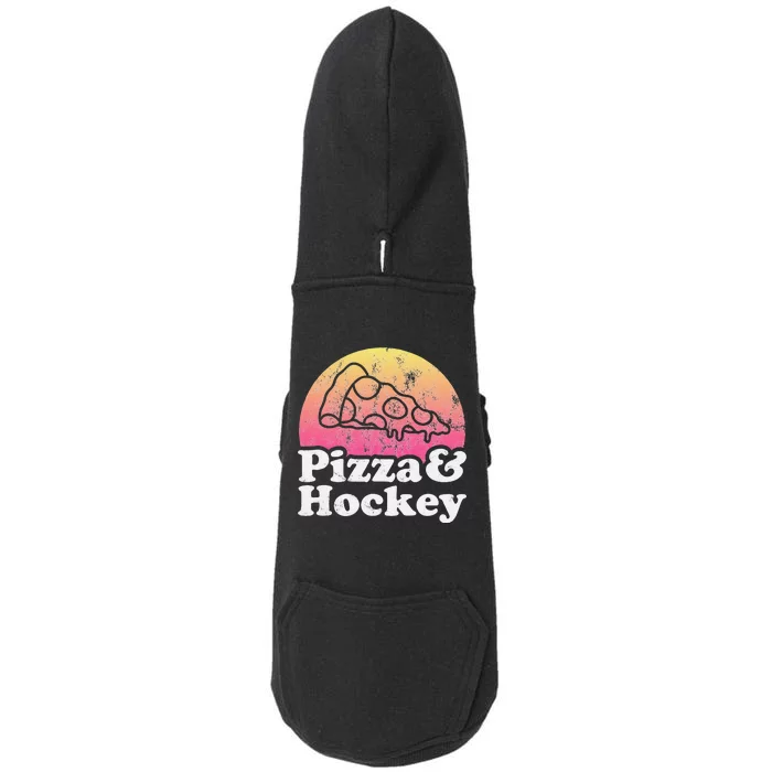 No Game Day Without Pizza, Hockey Fan Doggie 3-End Fleece Hoodie