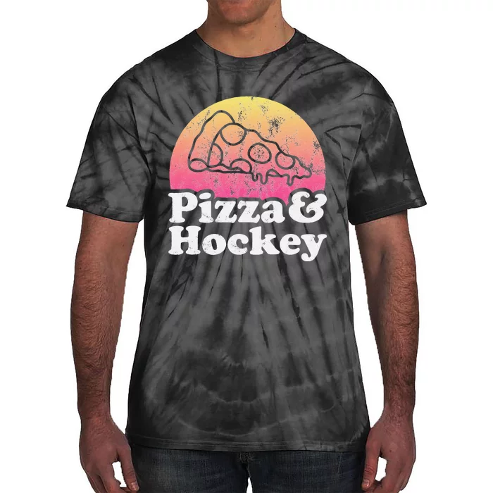 No Game Day Without Pizza, Hockey Fan Tie-Dye T-Shirt