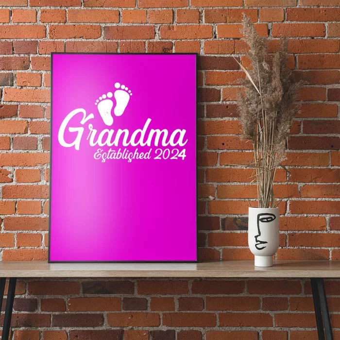 New Grandma Established 2024 Family Poster