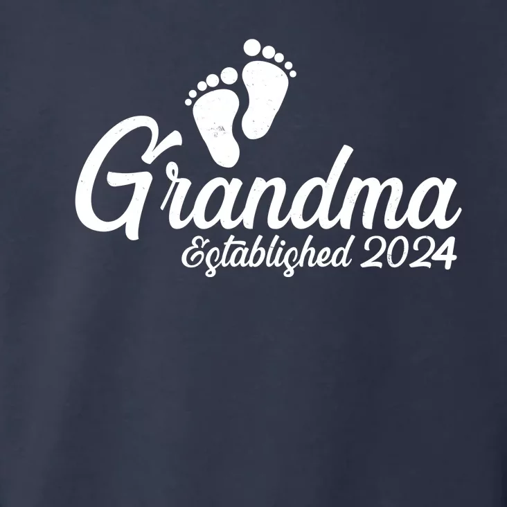 New Grandma Established 2024 Family Toddler Hoodie