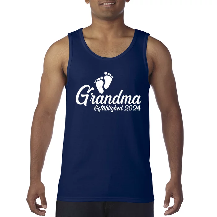 New Grandma Established 2024 Family Tank Top