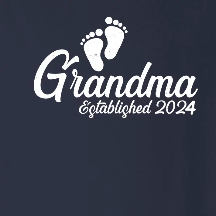 New Grandma Established 2024 Family Toddler Long Sleeve Shirt