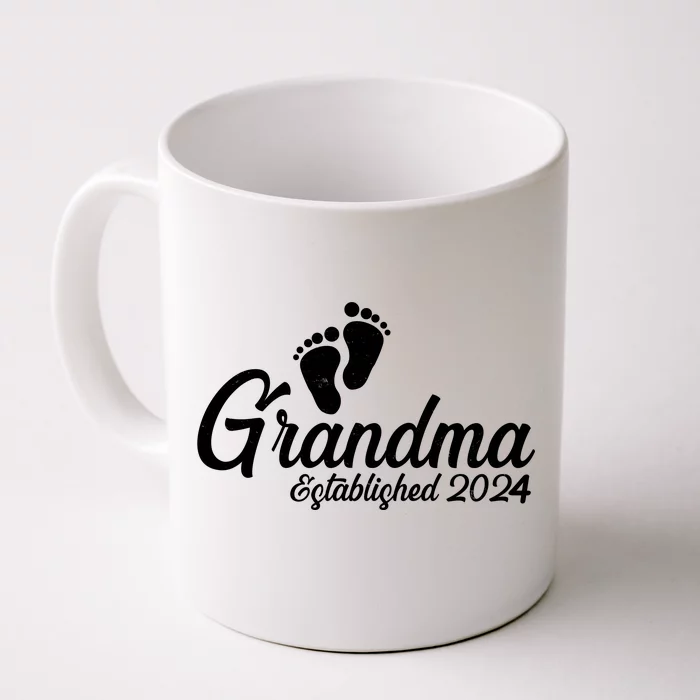 New Grandma Established 2024 Family Front & Back Coffee Mug