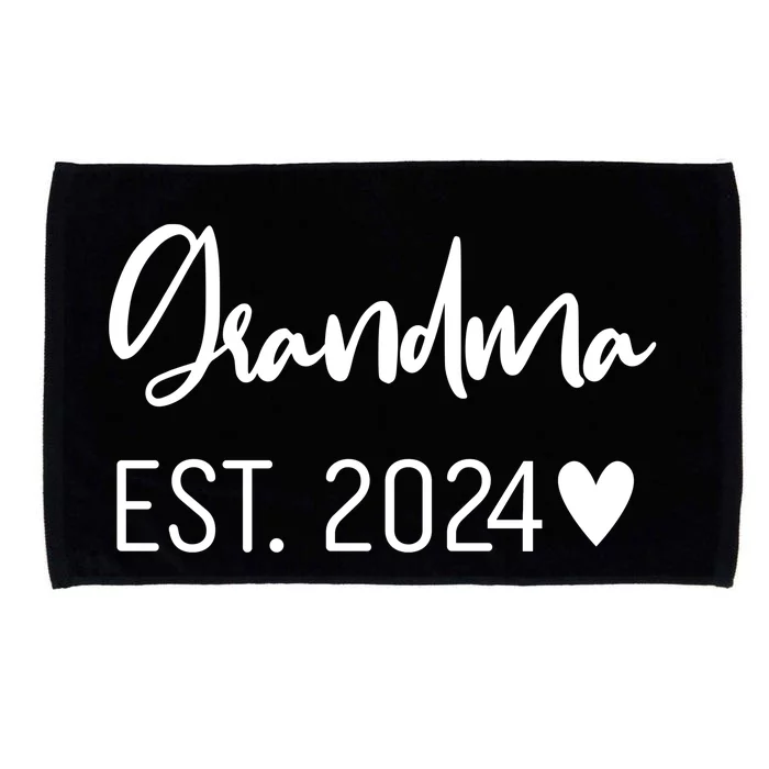 New Grandma Est. 2024 Microfiber Hand Towel