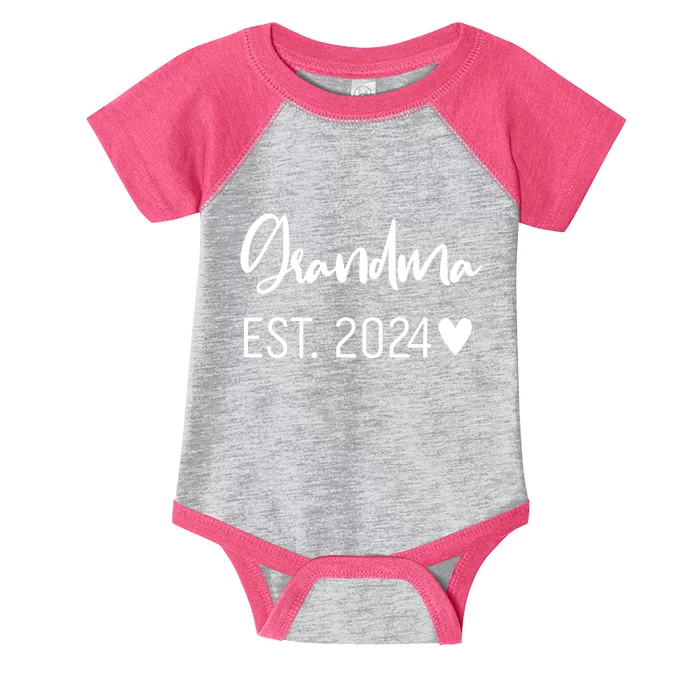 New Grandma Est. 2024 Infant Baby Jersey Bodysuit