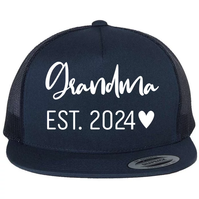 New Grandma Est. 2024 Flat Bill Trucker Hat