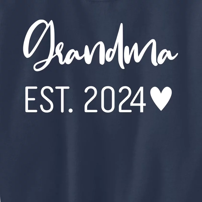 New Grandma Est. 2024 Kids Sweatshirt