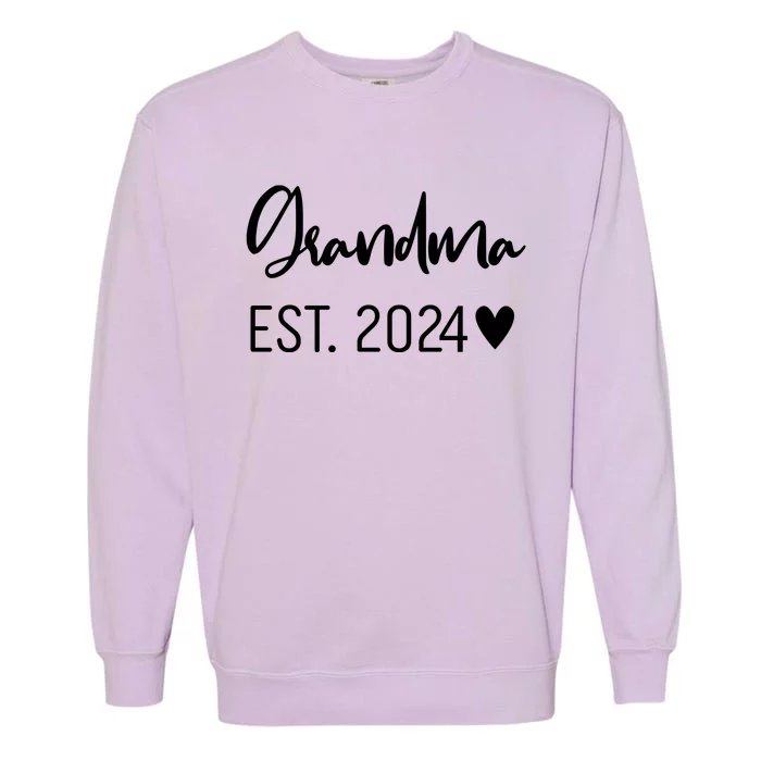 New Grandma Est. 2024 Garment-Dyed Sweatshirt