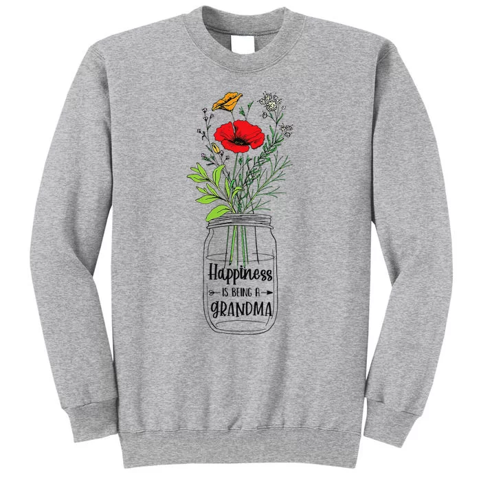 New Grandma for  Happiness Is Being A Grandma Tall Sweatshirt