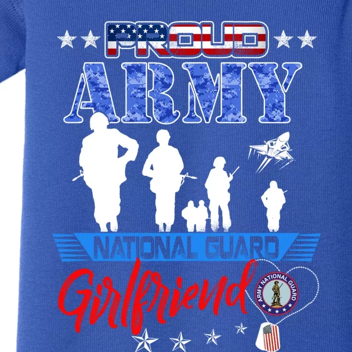 National Guard Friend Proud Army National Guard Us Flag Gift Baby Bodysuit