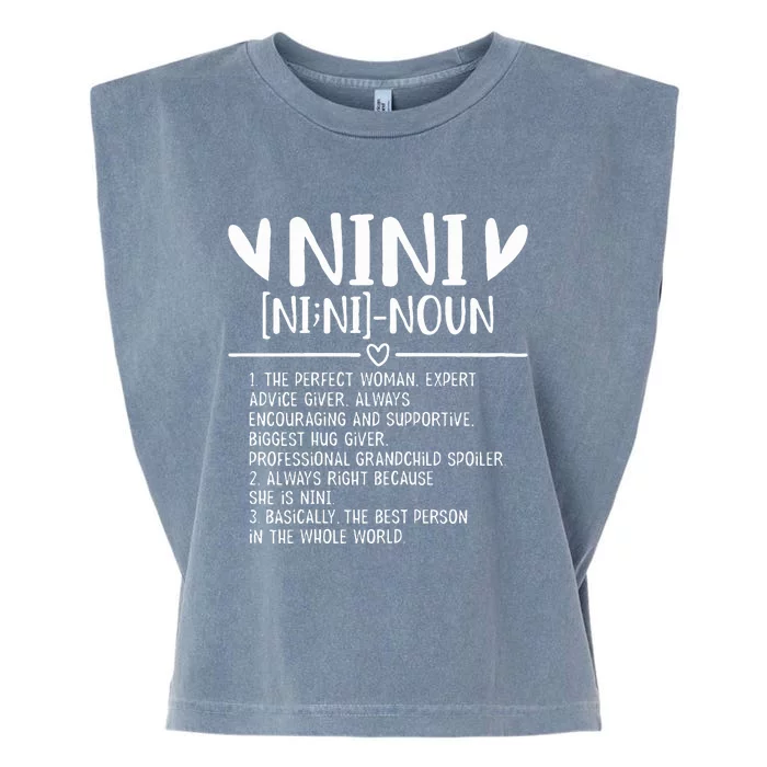 Nini Gifts From Grandchild Mothers Day Garment-Dyed Women's Muscle Tee