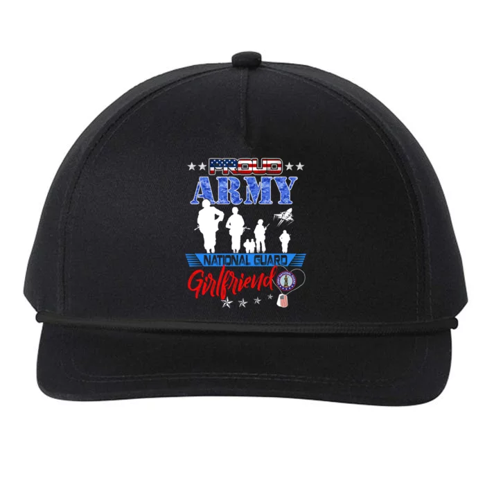 National Guard Friend Proud Army National Guard Us Flag Meaningful Gift Snapback Five-Panel Rope Hat