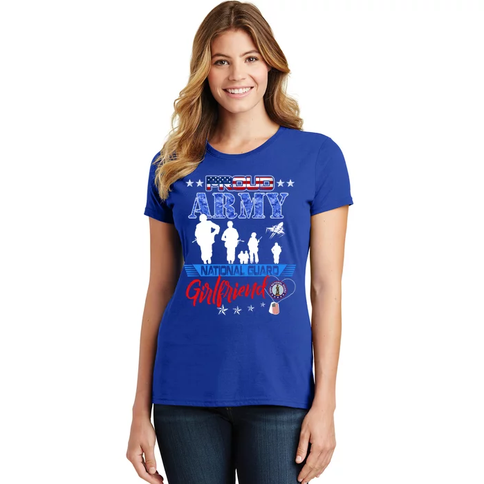 National Guard Friend Proud Army National Guard Us Flag Meaningful Gift Women's T-Shirt