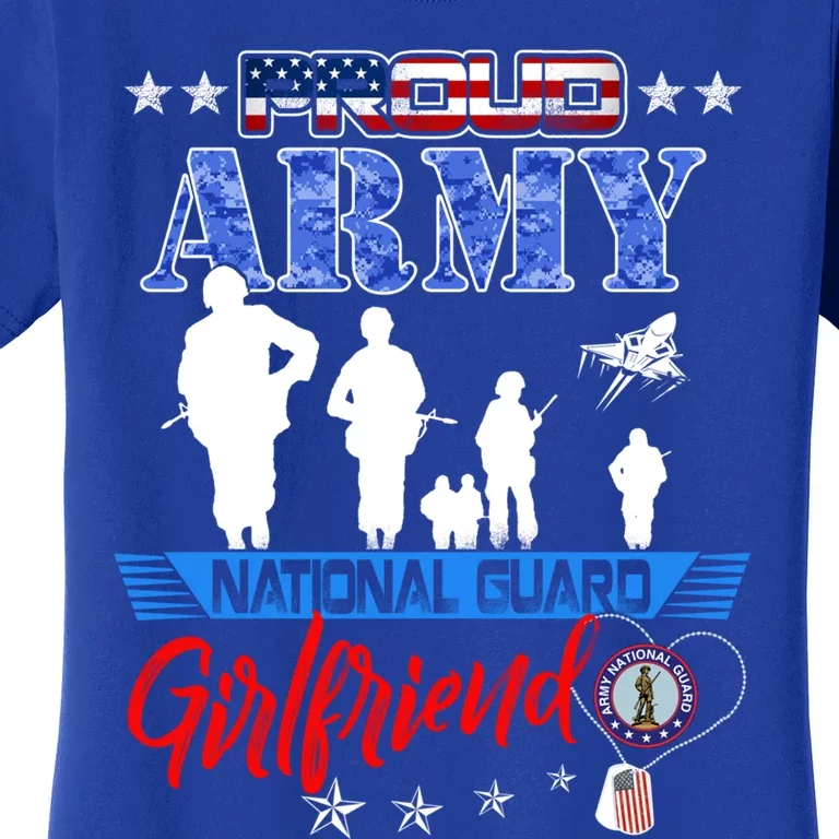 National Guard Friend Proud Army National Guard Us Flag Meaningful Gift Women's T-Shirt